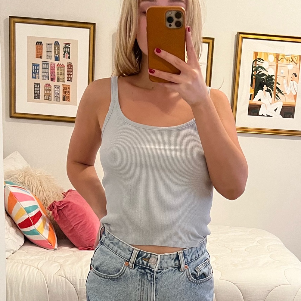 Light Blue Brandy Melville Tank Top